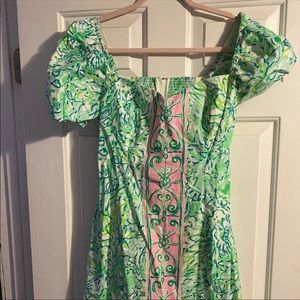 Lilly Pulitzer palm leaves dress